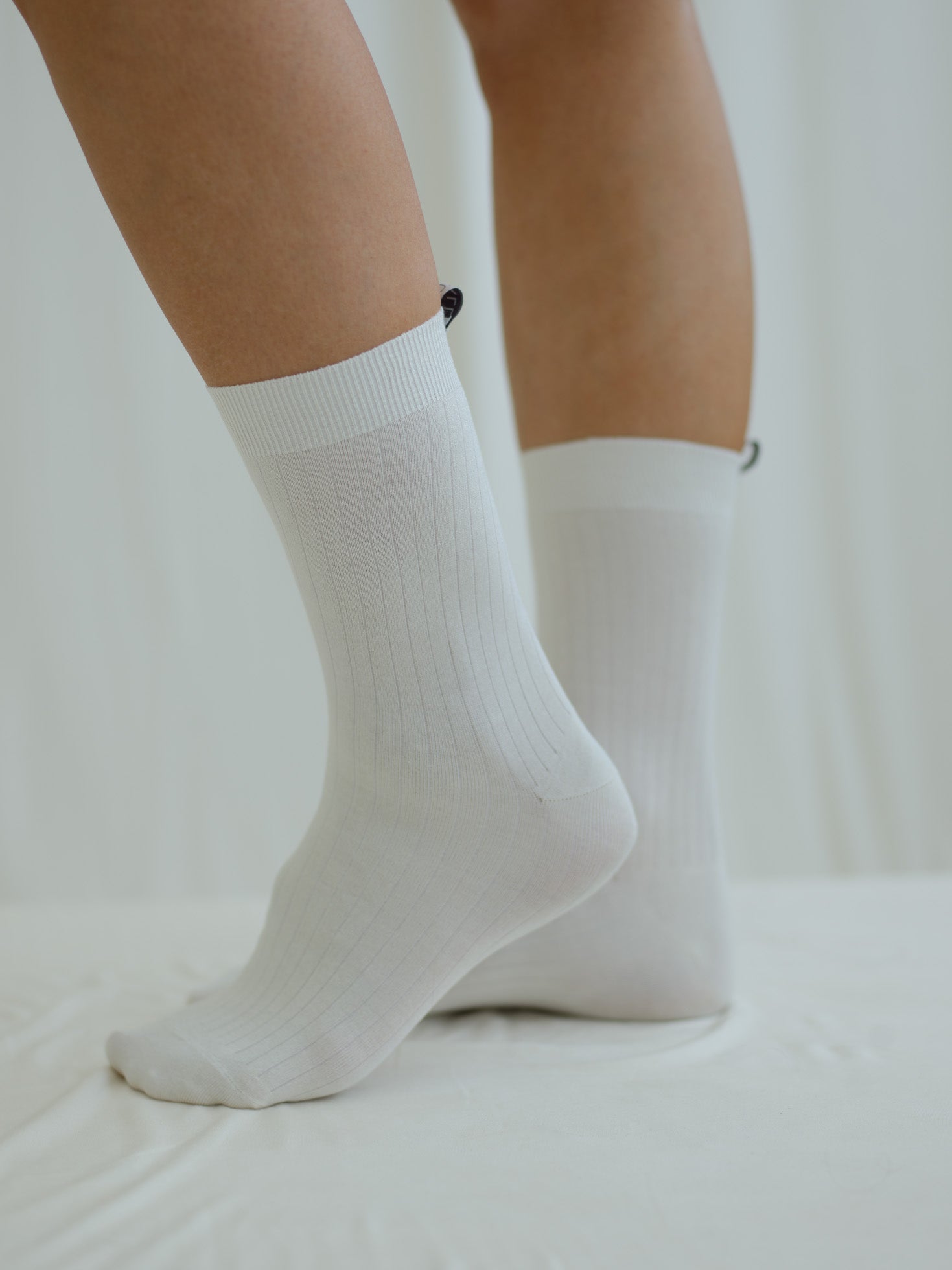 Silk Ribbed Socks